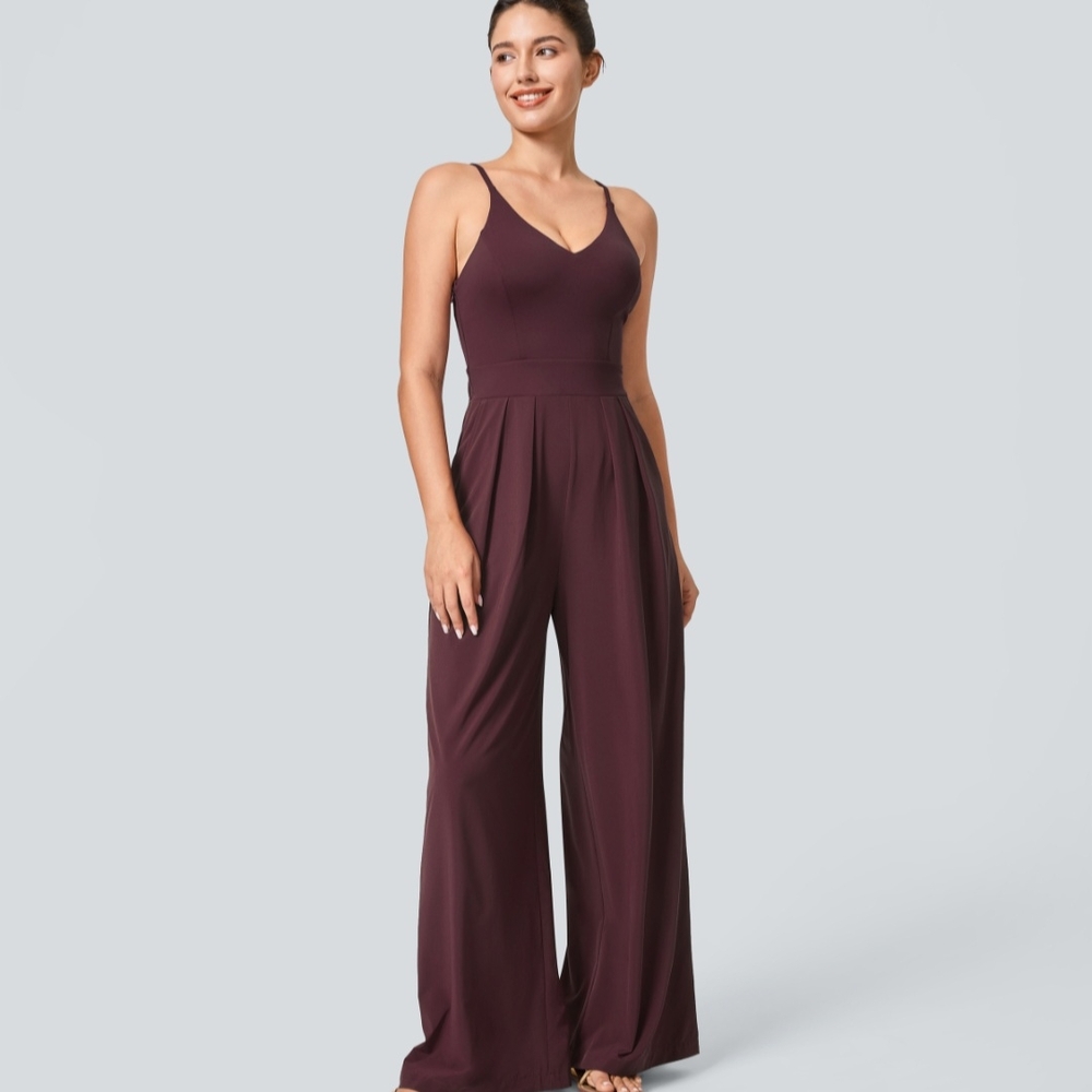 Halara Burgundy Jumpsuit
